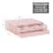 Mind Reader Mesh Monitor Stand with Storage Drawer, Ventilated Laptop Riser and Desktop Organizer, Office, Metal Mesh, Pink
